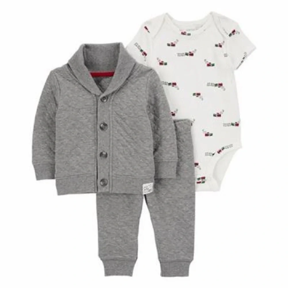 Gray Baby Outfit Set! 6m like new